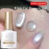 White Cat Magnetic Gel Polish MY77 Flowing Light White 10ml