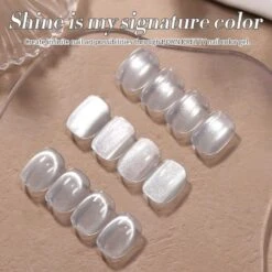White Cat Magnetic Gel Polish MY77 Flowing Light White 10ml -Born Pretty Salon 60289 ZI 2