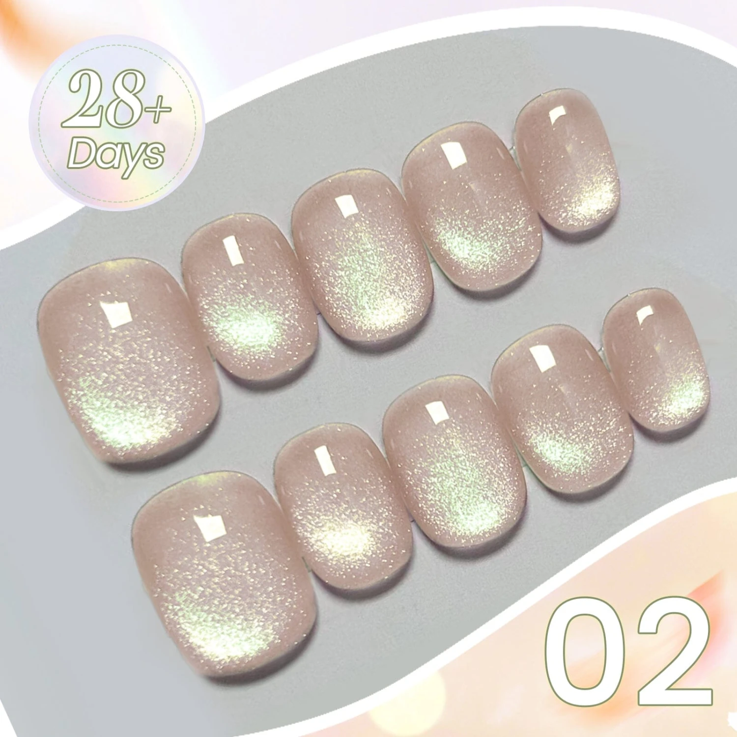 6 Colors Green Light Cat Magnetic Gel Polish Set 7ml 9 6 Colors Green Light Cat Magnetic Gel Polish Set 7ml - Image 9