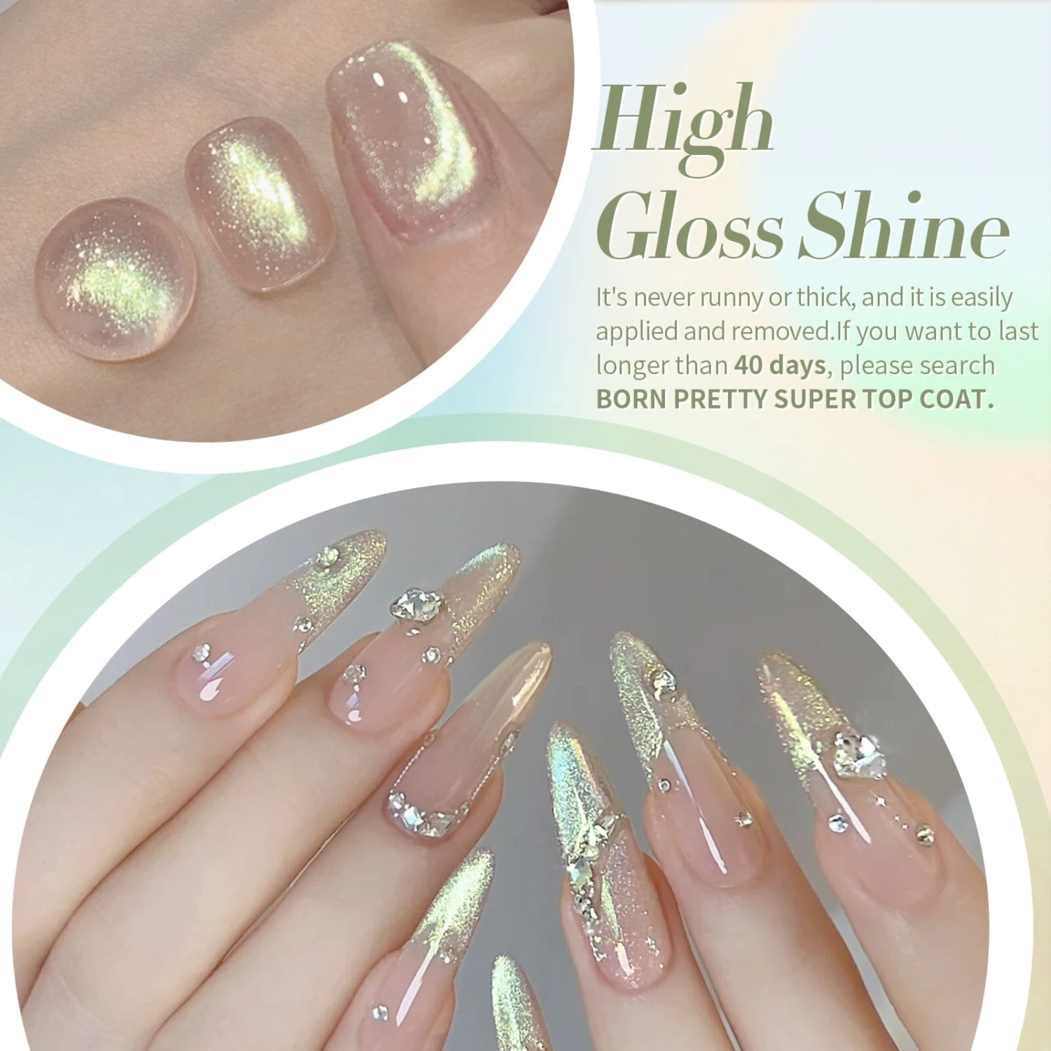 6 Colors Green Light Cat Magnetic Gel Polish Set 7ml 6 6 Colors Green Light Cat Magnetic Gel Polish Set 7ml - Image 6