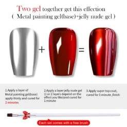 3pcs Metal Effect Gel Set #15 -Born Pretty Salon 60343 ZI 6 4d3fed94 84c3 407e bf3a 63a2b47f5ded