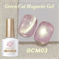 Green Cat Magnetic Gel Polish 10ml -Born Pretty Salon 60345 SXB 3 1