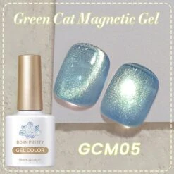 Green Cat Magnetic Gel Polish 10ml -Born Pretty Salon 60345 SXB 5 1
