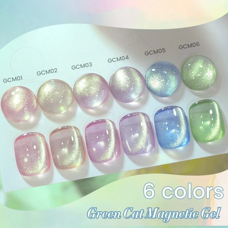 Green Cat Magnetic Gel Polish GCM06 10ml 5 Green Cat Magnetic Gel Polish GCM06 10ml - Image 5