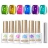 6 Colors Neon Glass Cat Magnetic Gel 7ml