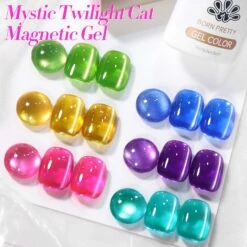 6 Colors Neon Glass Cat Magnetic Gel 7ml -Born Pretty Salon 60394 ZI 5