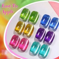 6 Colors Neon Glass Cat Magnetic Gel 7ml -Born Pretty Salon 60394 ZI 8