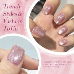 6 Colors Jelly Pink Cat Magnetic Gel Polish Set 7ml -Born Pretty Salon 60408 ZI 2