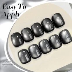 Black Glass Cat Magnetic Gel Polish 15ml -Born Pretty Salon 60409 ZI 5