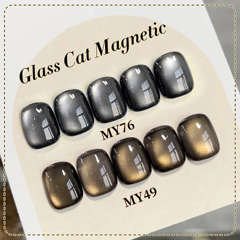 Black Glass Cat Magnetic Gel Polish 10ml 2 Black Glass Cat Magnetic Gel Polish 10ml - Image 2