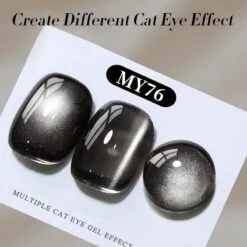 Black Glass Cat Magnetic Gel Polish 10ml 16 Black Glass Cat Magnetic Gel Polish 10ml -Born Pretty Salon 60419 ZI C 1