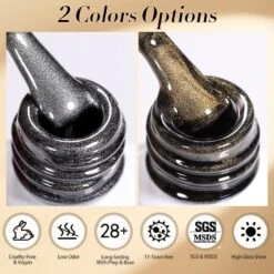 Black Glass Cat Magnetic Gel Polish 10ml 17 Black Glass Cat Magnetic Gel Polish 10ml -Born Pretty Salon 60419 ZI C 2