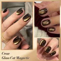 Black Glass Cat Magnetic Gel Polish 10ml 18 Black Glass Cat Magnetic Gel Polish 10ml -Born Pretty Salon 60419 ZI C 3