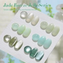 6 Colors Jelly Gel Polish Set Jade Breeze 7ml -Born Pretty Salon 60431 ZI 6