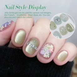 6 Colors Jelly Gel Polish Set Jade Breeze 7ml -Born Pretty Salon 60431 ZI 7