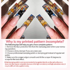 4pcs Set Flower Animal Nail Stamping Plates -Born Pretty Salon 60437 ZI YH 6