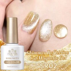 6 Colors Shimmery Reflective Cat Magnetic Gel 10ml -Born Pretty Salon 60441 ZSXB 2