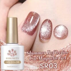 Shimmery Reflective Cat Magnetic Gel Polish 10ml -Born Pretty Salon 60441 ZSXB 3 1
