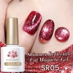 Shimmery Reflective Cat Magnetic Gel Polish 10ml -Born Pretty Salon 60441 ZSXB 5 1