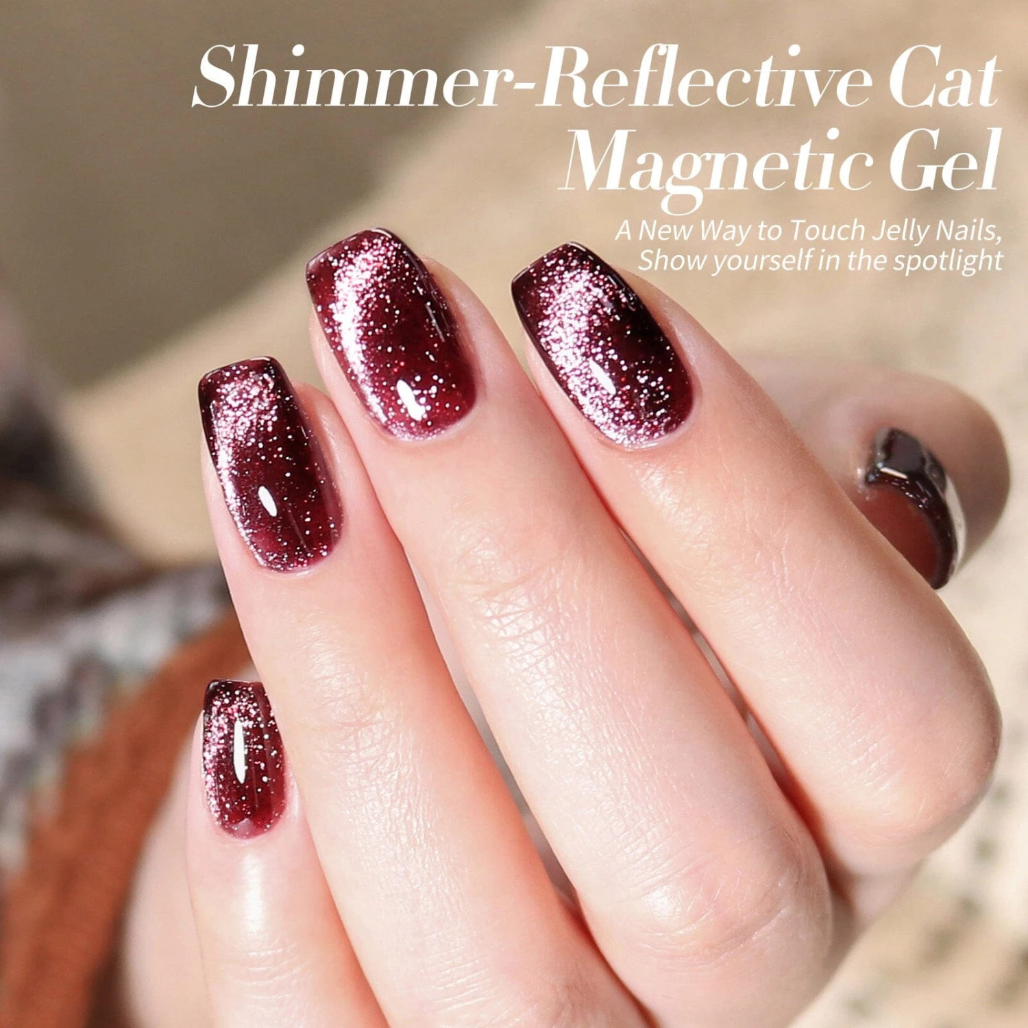 6 Colors Red Cat Magnetic Gel Polish Set Shimmery Reflective 7ml 2 6 Colors Red Cat Magnetic Gel Polish Set Shimmery Reflective 7ml - Image 2