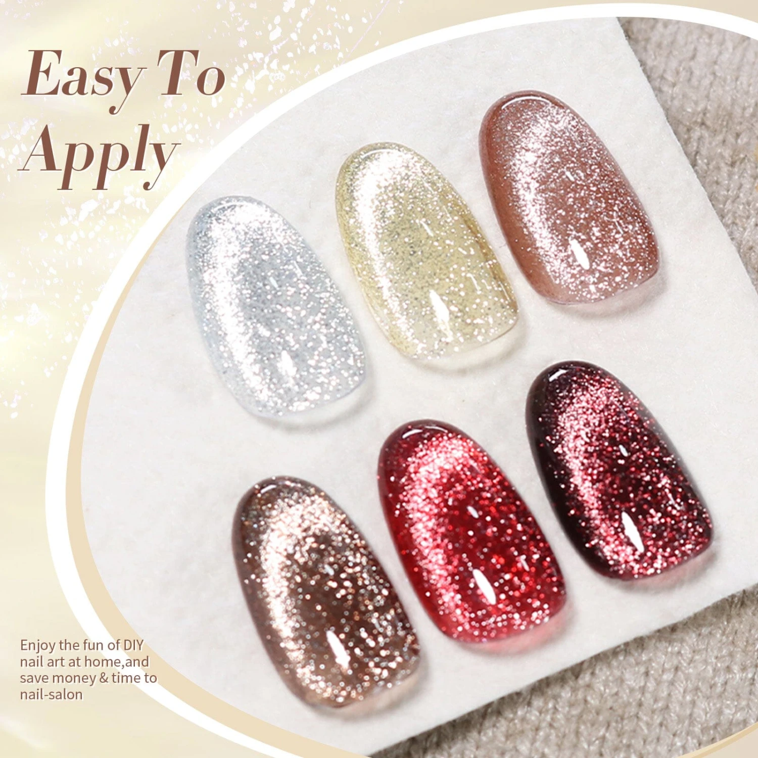 6 Colors Red Cat Magnetic Gel Polish Set Shimmery Reflective 7ml 9 6 Colors Red Cat Magnetic Gel Polish Set Shimmery Reflective 7ml - Image 9