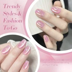 Pink Fantasy Rainbow Glass Cat Magnetic Gel Polish 15ml -Born Pretty Salon 60546 ZI 3