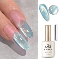 BORN PRETTY Rainbow Glass Cat Magnetic Gel Polish Fairy Dust 15ml -Born Pretty Salon 60547 ZHU 1