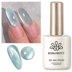 BORN PRETTY Rainbow Glass Cat Magnetic Gel Polish Fairy Dust 15ml