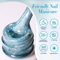 BORN PRETTY Rainbow Glass Cat Magnetic Gel Polish Fairy Dust 15ml -Born Pretty Salon 60547 ZI 7