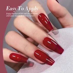 6 Colors Red Jelly Gel Polish Set Blood Mary 7ml -Born Pretty Salon 60563 ZI2 5