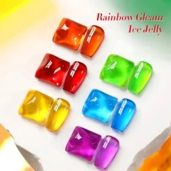 6 Colors Ice Jelly Gel Polish Rainbow Gleam 7ml -Born Pretty Salon 60565 ZI 6