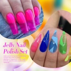 6 Colors Neon Glass Jelly Nail Polish Neon Glow 10ml 17 6 Colors Neon Glass Jelly Nail Polish Neon Glow 10ml -Born Pretty Salon 60580 ZI 3