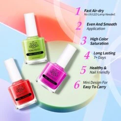 6 Colors Neon Glass Jelly Nail Polish Neon Glow 10ml 20 6 Colors Neon Glass Jelly Nail Polish Neon Glow 10ml -Born Pretty Salon 60580 ZI 6