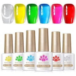 6 Colors Mystic Aurora Ice Jelly Gel Polish Set 7ml