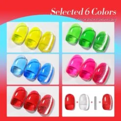 6 Colors Mystic Aurora Ice Jelly Gel Polish Set 7ml -Born Pretty Salon 60587 ZI 2