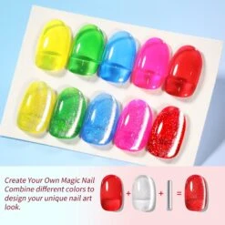 6 Colors Mystic Aurora Ice Jelly Gel Polish Set 7ml -Born Pretty Salon 60587 ZI 6