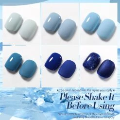 6 Colors Blue Cosmic Color Gel Polish Set 7ml -Born Pretty Salon 60602 ZI 1