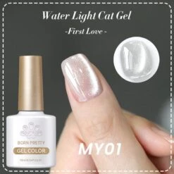Water Light Cat Magnetic Gel Polish First Love MY01 10ml 15 Water Light Cat Magnetic Gel Polish First Love MY01 10ml -Born Pretty Salon 60608 1 ZI 1