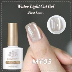Water Light Cat Magnetic Gel Polish First Love MY03 10ml -Born Pretty Salon 60608 3 ZI 1
