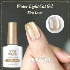 Water Light Cat Magnetic Gel Polish First Love MY04 10ml -Born Pretty Salon 60608 4 ZI 1