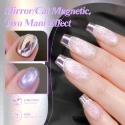 Purple Cat Magnetic Chrome Powder -Born Pretty Salon 60634 ZI 4