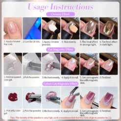 Purple Cat Magnetic Chrome Powder -Born Pretty Salon 60634 ZI 7