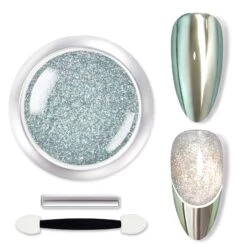 Green Cat Magnetic Mirror Metallic Chrome Nail Powder