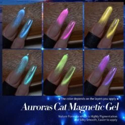 6 Colors Auroras Cat Magnetic Gel Angel Tears 7ml 15 6 Colors Auroras Cat Magnetic Gel Angel Tears 7ml -Born Pretty Salon 60655 ZI 1
