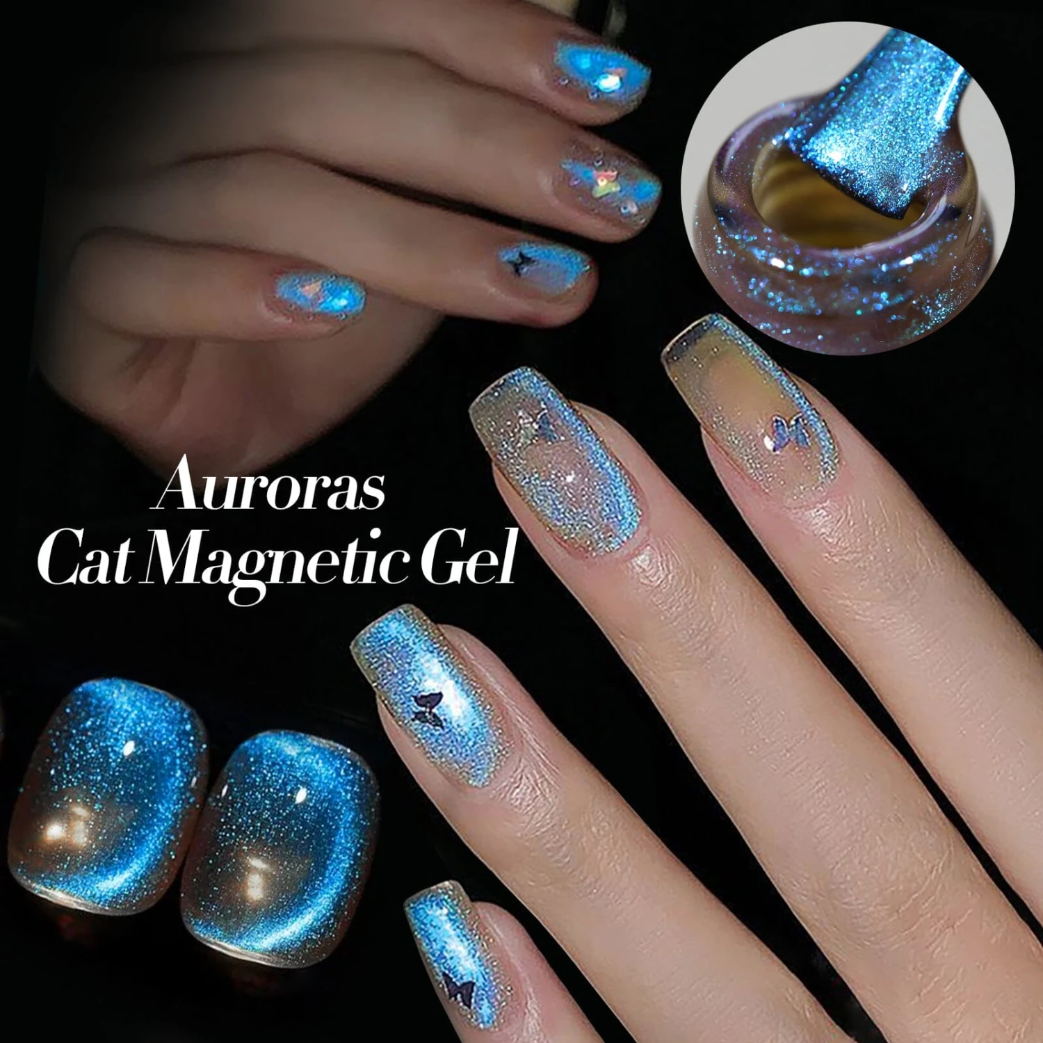 6 Colors Auroras Cat Magnetic Gel Angel Tears 7ml 4 6 Colors Auroras Cat Magnetic Gel Angel Tears 7ml - Image 4