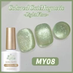 Light Flow Colored Cat Magnetic Gel Polish 10ml -Born Pretty Salon 60663 SX 2