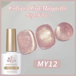 Light Flow Colored Cat Magnetic Gel Polish 10ml -Born Pretty Salon 60663 SX 6