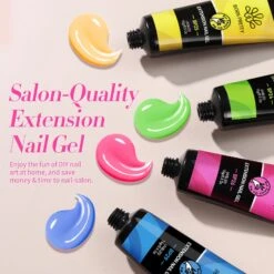 6 Colors Neon Extension Nail Gel Kit 15g -Born Pretty Salon 60679 ZI 2
