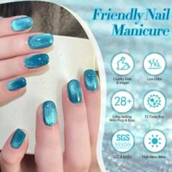 MY16 Fantasy Island Colored Cat Magnetic Gel Polish 10ml -Born Pretty Salon 60686 4 6