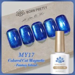 Fantasy Island Colored Cat Magnetic Gel Polish 10ml -Born Pretty Salon 60686 SXA 5